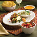 Homer Laughlin HL15200 8 1/8" x 5 5/8" Oval Rolled Edge Platter - China, Ivory thumbnail 2