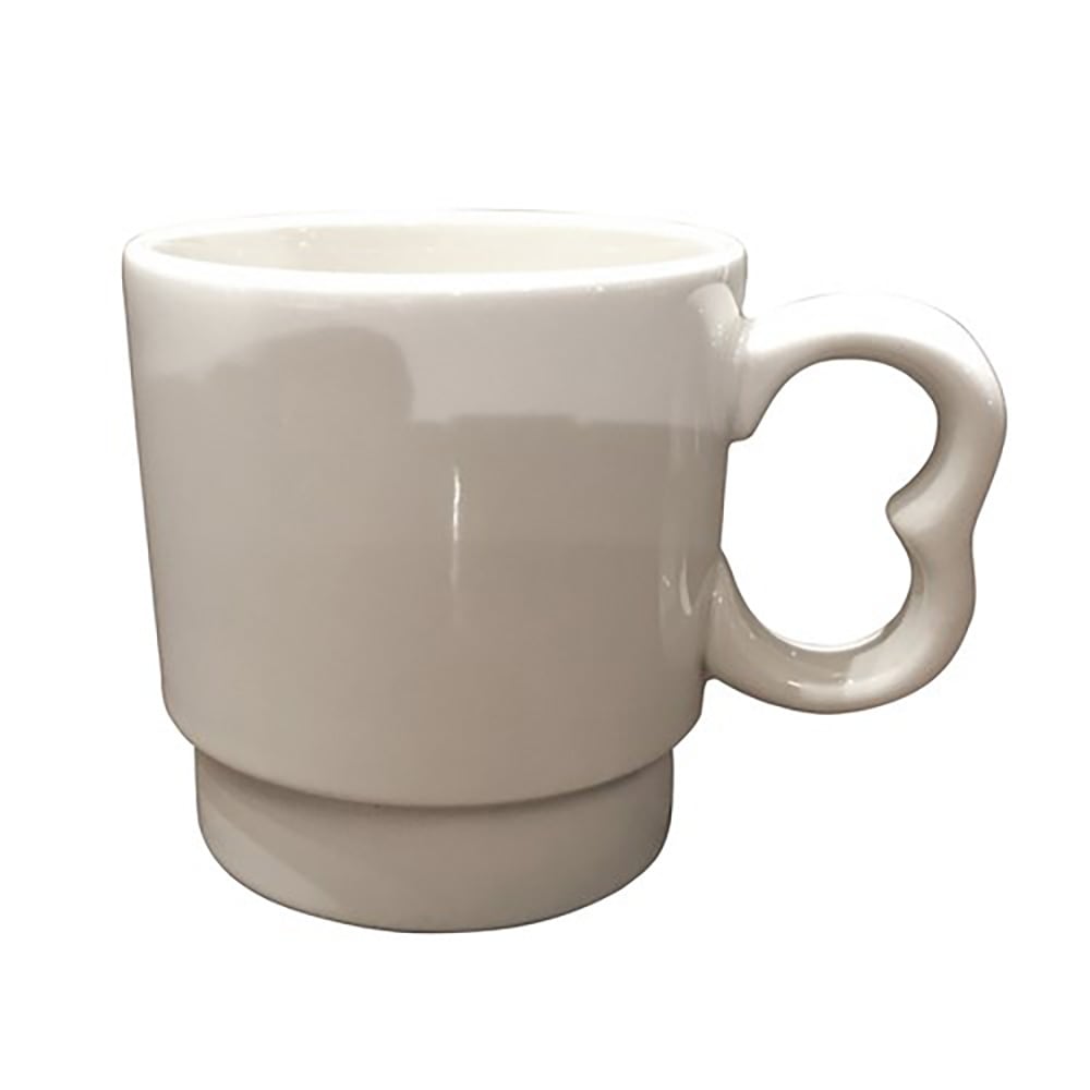 Homer Laughlin HL17300 7 1/2 oz Rolled Edge Stack Cup - China, Ivory