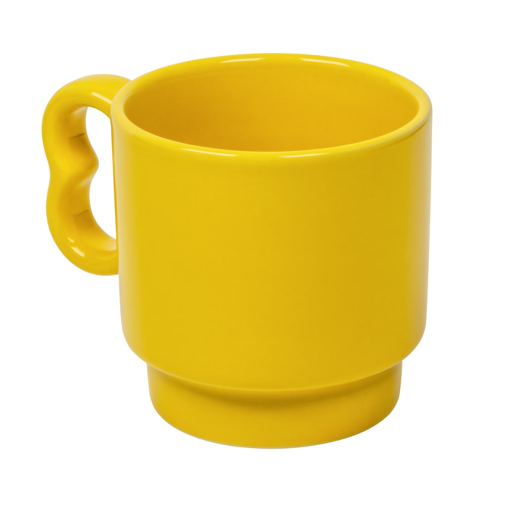 Homer Laughlin HL173320 7 1/2 oz Colorations Stack Cup - China, Sunflower