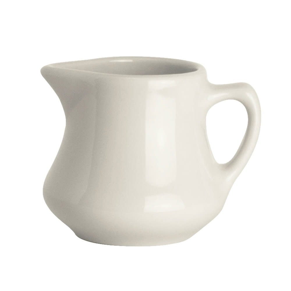 Homer Laughlin HL17500 5 1/4 oz Unique Creamer - China, White