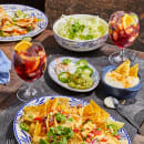 Homer Laughlin HL19541008 14 oz Round Blue Mex Nappy Bowl - China, Ivory thumbnail 3