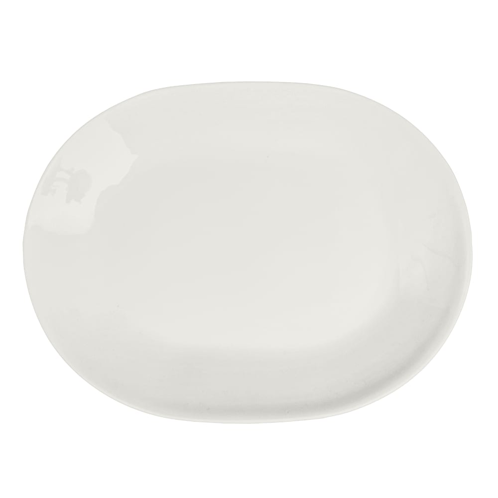 Homer Laughlin HL20346800 10 1/8" x 7 3/4" Oval Alexa Platter - China, White