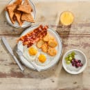 Homer Laughlin HL2081743 11 1/8" Round Black Line Plate - China, White thumbnail 3