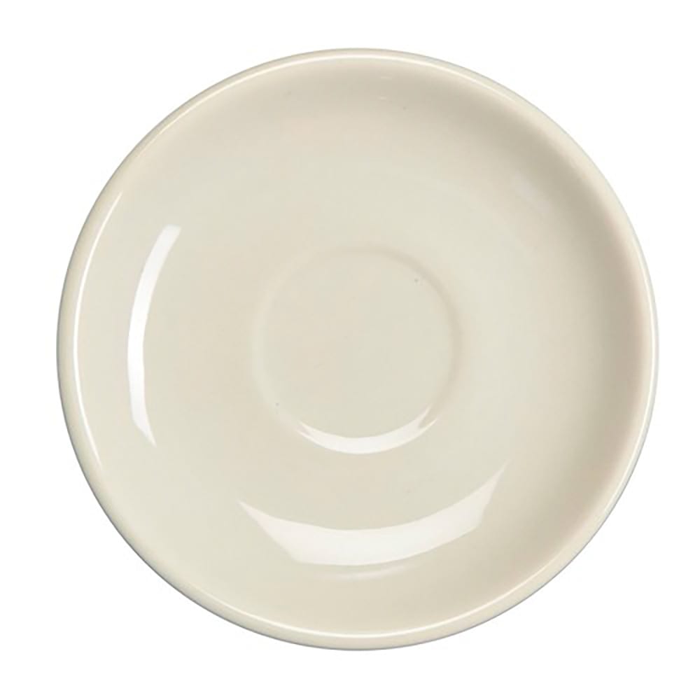 Homer Laughlin HL28500 4 1/2" Round Rolled Edge Saucer - China, Ivory