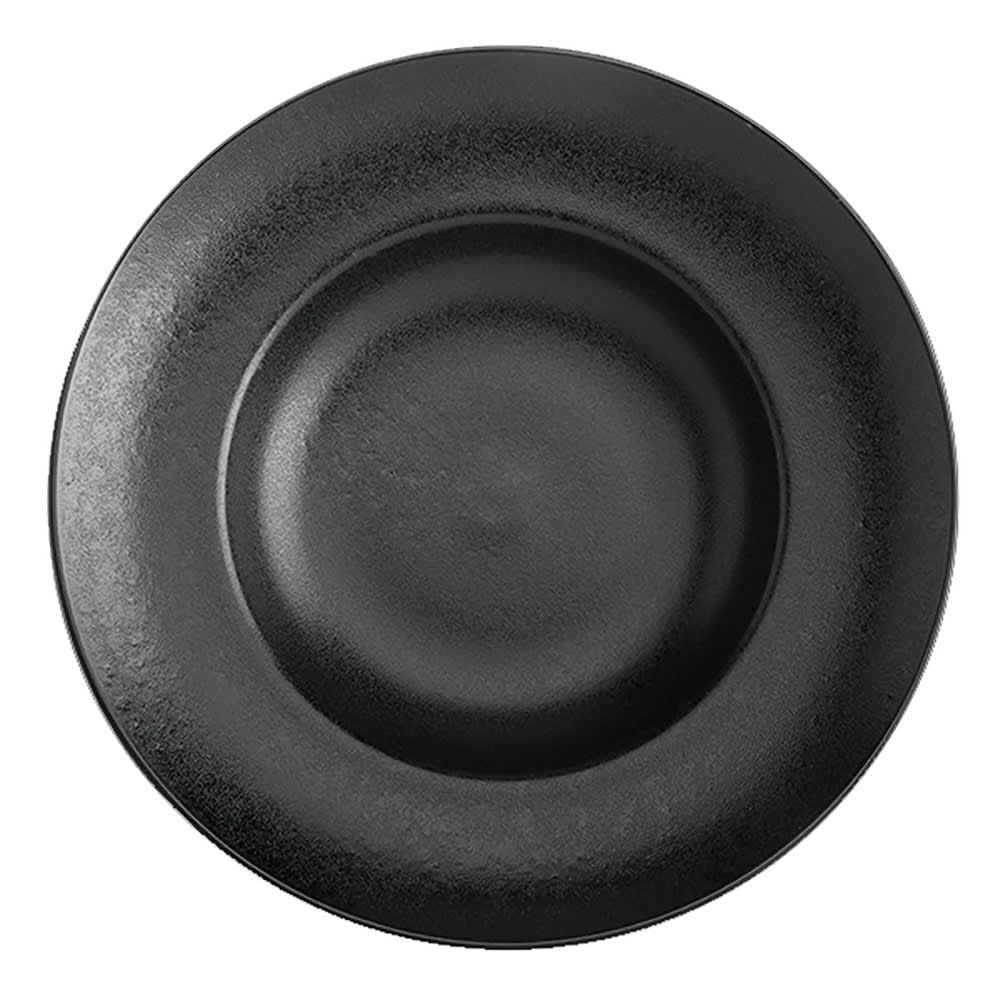 Hall China 24 oz Round Foundry Mediterranean Pasta Bowl - China, Black (HL301890AFCA)