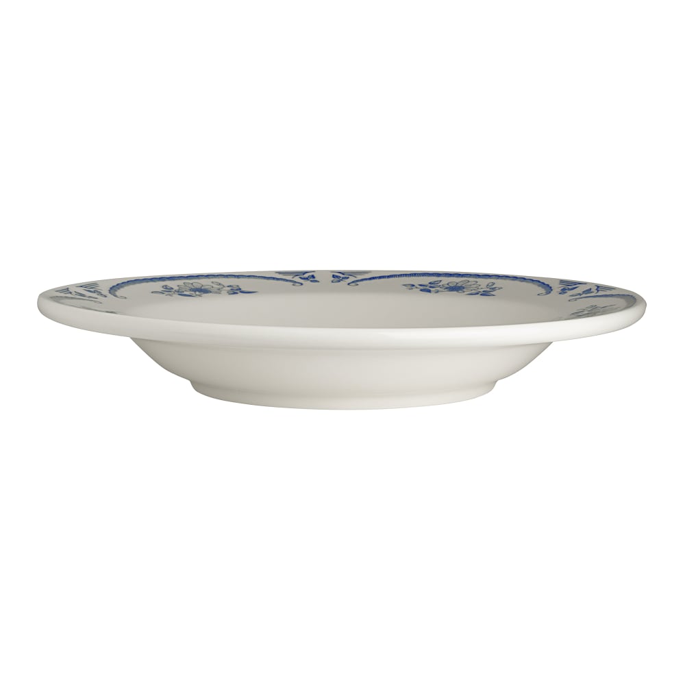 Homer Laughlin HL3805035 20 oz Round American Rose Pasta Bowl - China, Blue