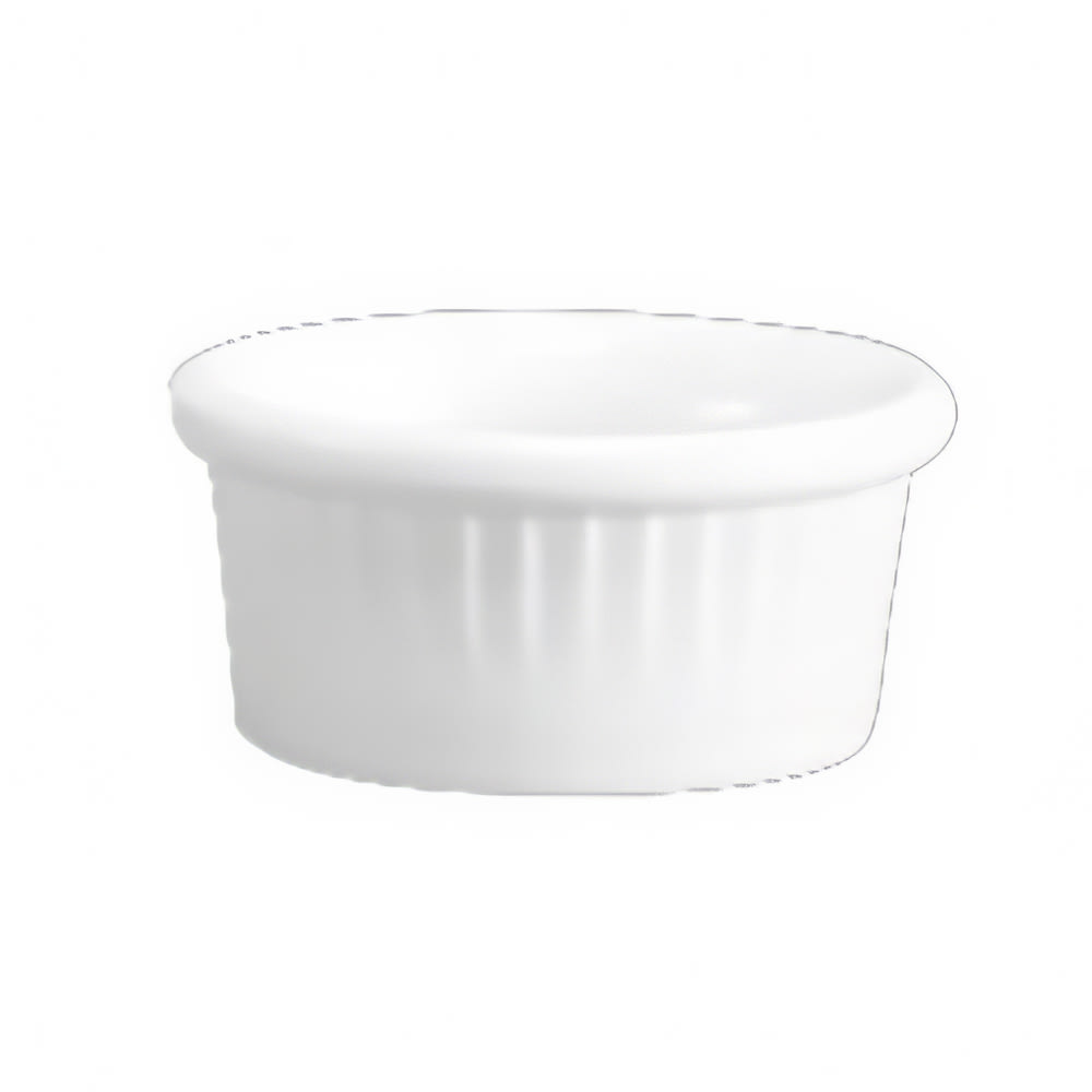 Hall China 4 oz Fluted Ramekin, China, White (HL45330AWHA)