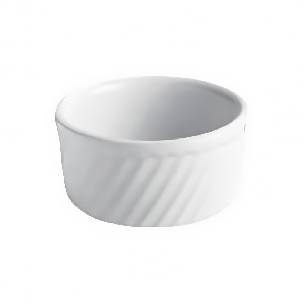 Hall China 12 oz Round Souffle Dish - China, Bright White (HL5000ABWA)