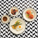 Homer Laughlin HL508847 7 1/4 oz Styleline Cup - China, Black thumbnail 2