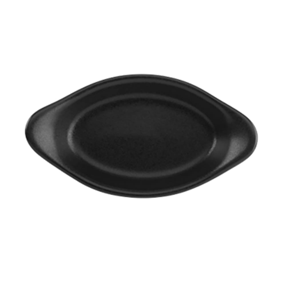 Hall China 6 oz Foundry Oval Rarebit/Au Gratin Dish - China, Black (HL5200AFCA)