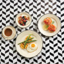 Homer Laughlin HL523847 7 3/4" x 5 5/8" Oval Styleline Platter - China, Black thumbnail 2