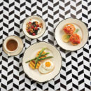 Homer Laughlin HL526847 11 3/4" x 8" Oval Styleline Platter - China, Black thumbnail 2