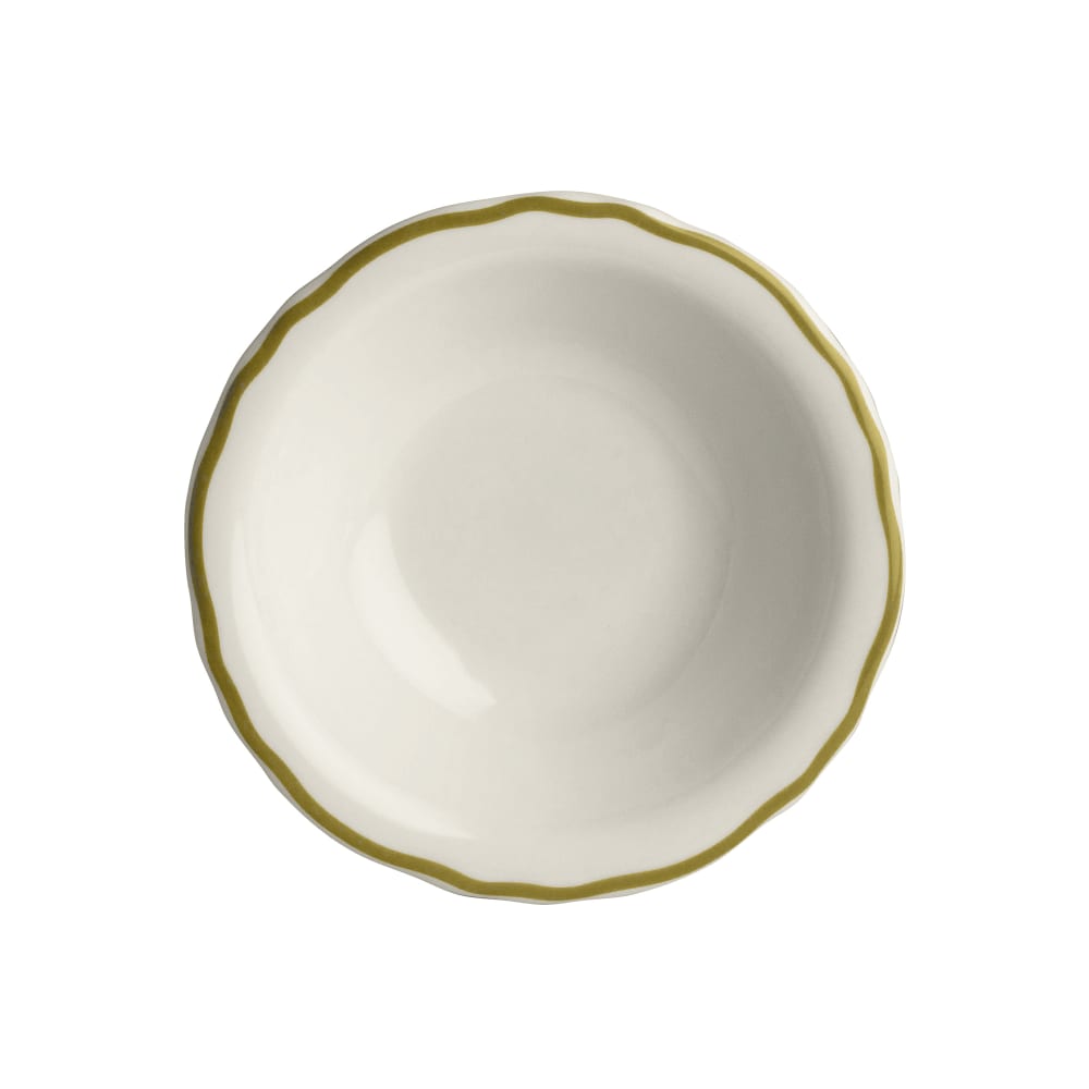 Homer Laughlin HL5290828 3 3/4 oz Round Styleline Fruit Bowl - China, Old Gold