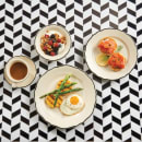 Homer Laughlin HL529847 3 3/4 oz Round Styleline Fruit Bowl - China, Black thumbnail 2