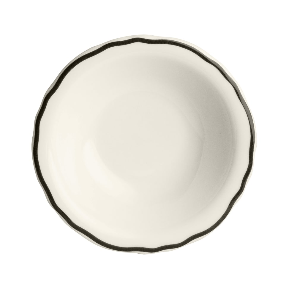 Homer Laughlin HL533847 12 1/4 oz Round Styleline Grapefruit Bowl - China, Black