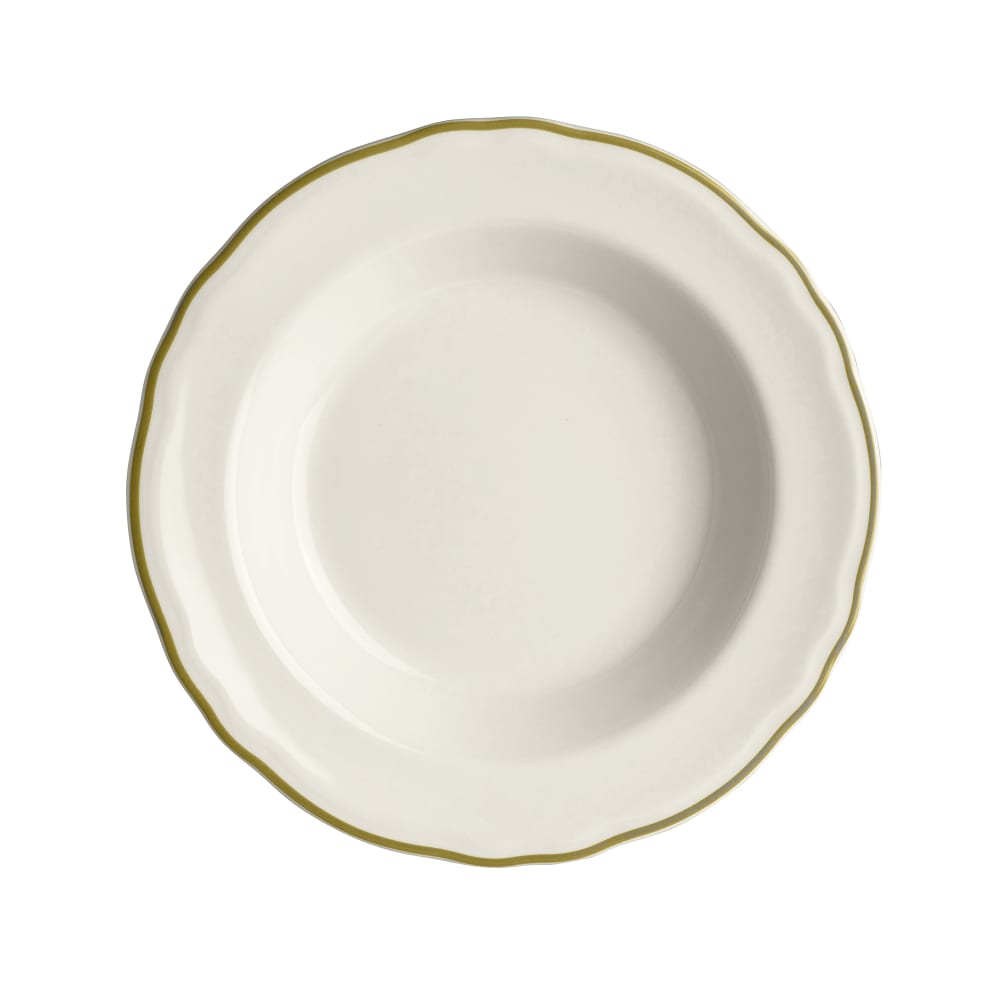 Homer Laughlin HL5640828 12 3/4 oz Round Styleline Soup Bowl - China, Old Gold