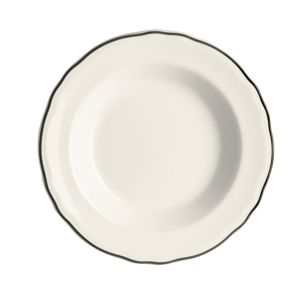 Homer Laughlin HL564847 12 3/4 oz Round Styleline Soup Bowl - China, Black