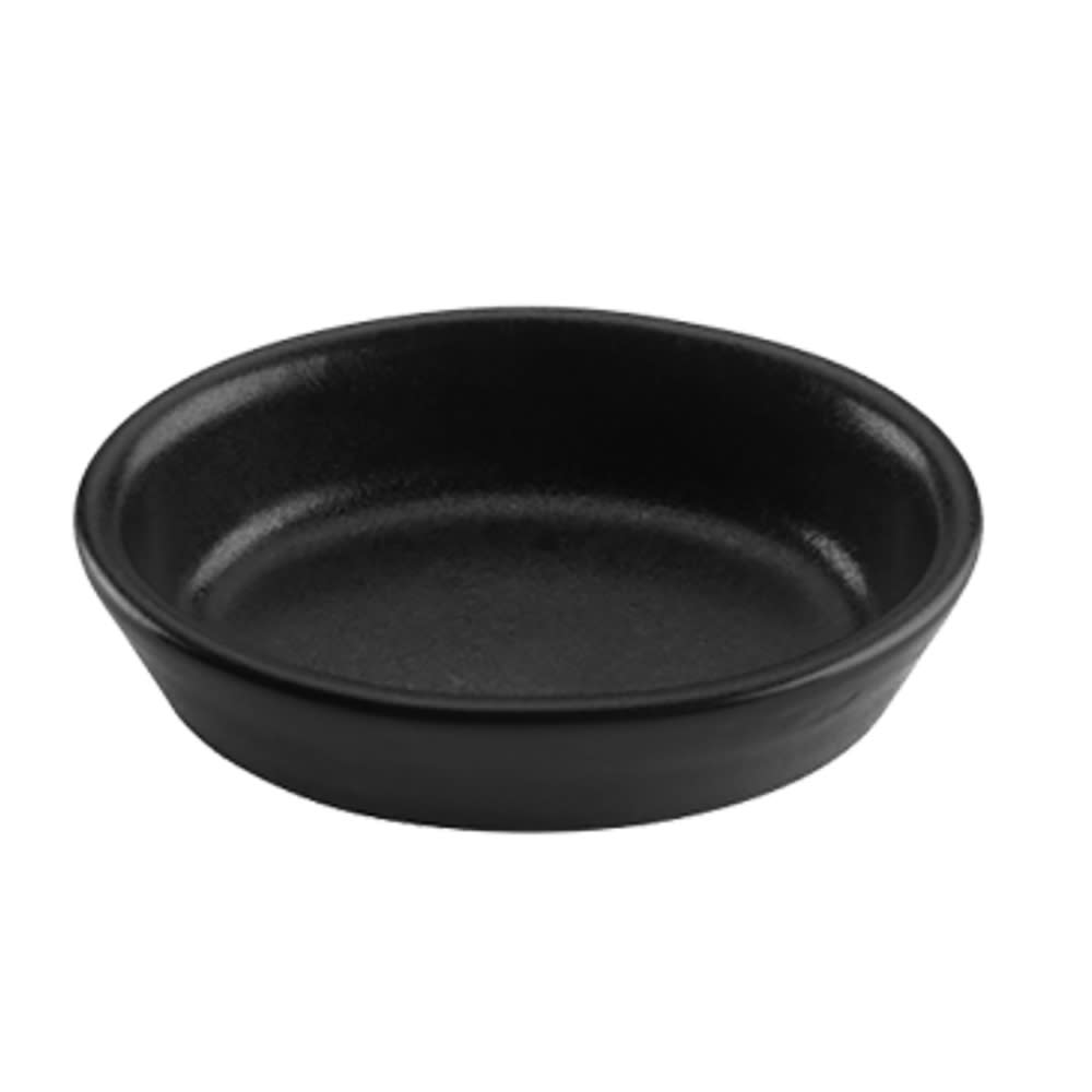 Hall China 6 oz Foundry Oval Fort Pitt Baking Dish - China, Black (HL5700AFCA)