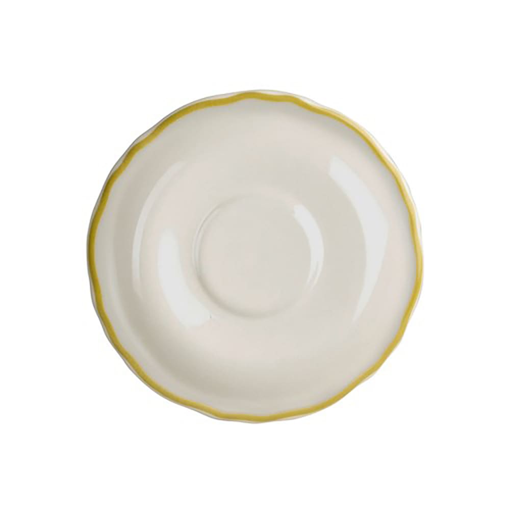 Homer Laughlin HL5800828 5 5/8" Round Styleline Saucer - China, Old Gold