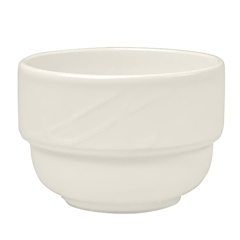 Homer Laughlin HL6011000 7 1/2 oz Round Lyrica Bouillon Cup - China, White