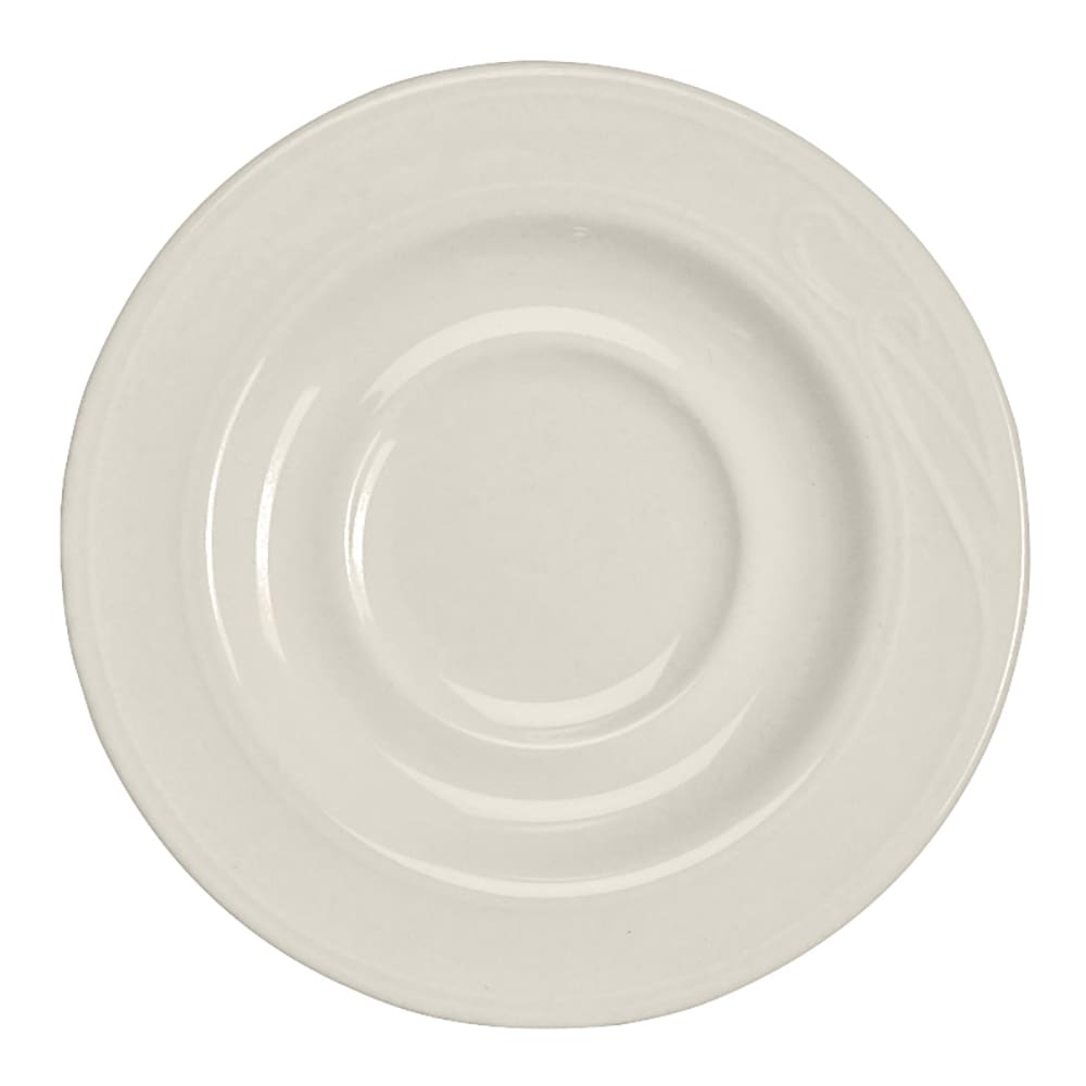 Homer Laughlin HL6151000 5 1/2" Round Lyrica Saucer - China, Ivory
