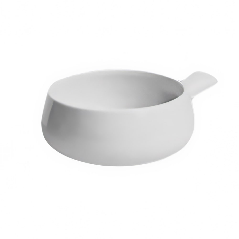 Hall China 16 oz Round Soup Crock w/ Handle - China, Bright White (HL6430ABWA)