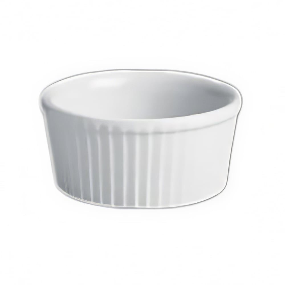 Hall China 4 oz Fluted Ramekin - China, White (HL834122AWHA)