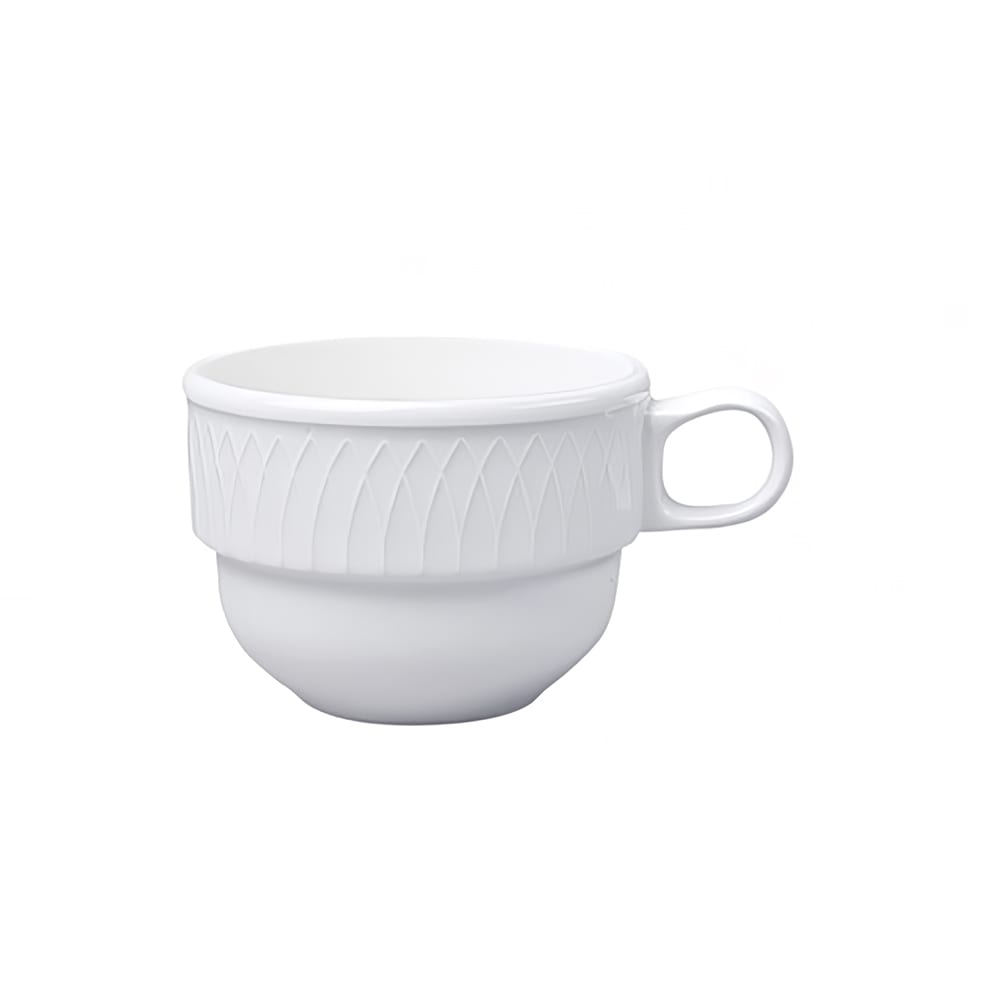 Homer Laughlin HL9026900 7 1/2 oz Kensington Stack Cup - China, White