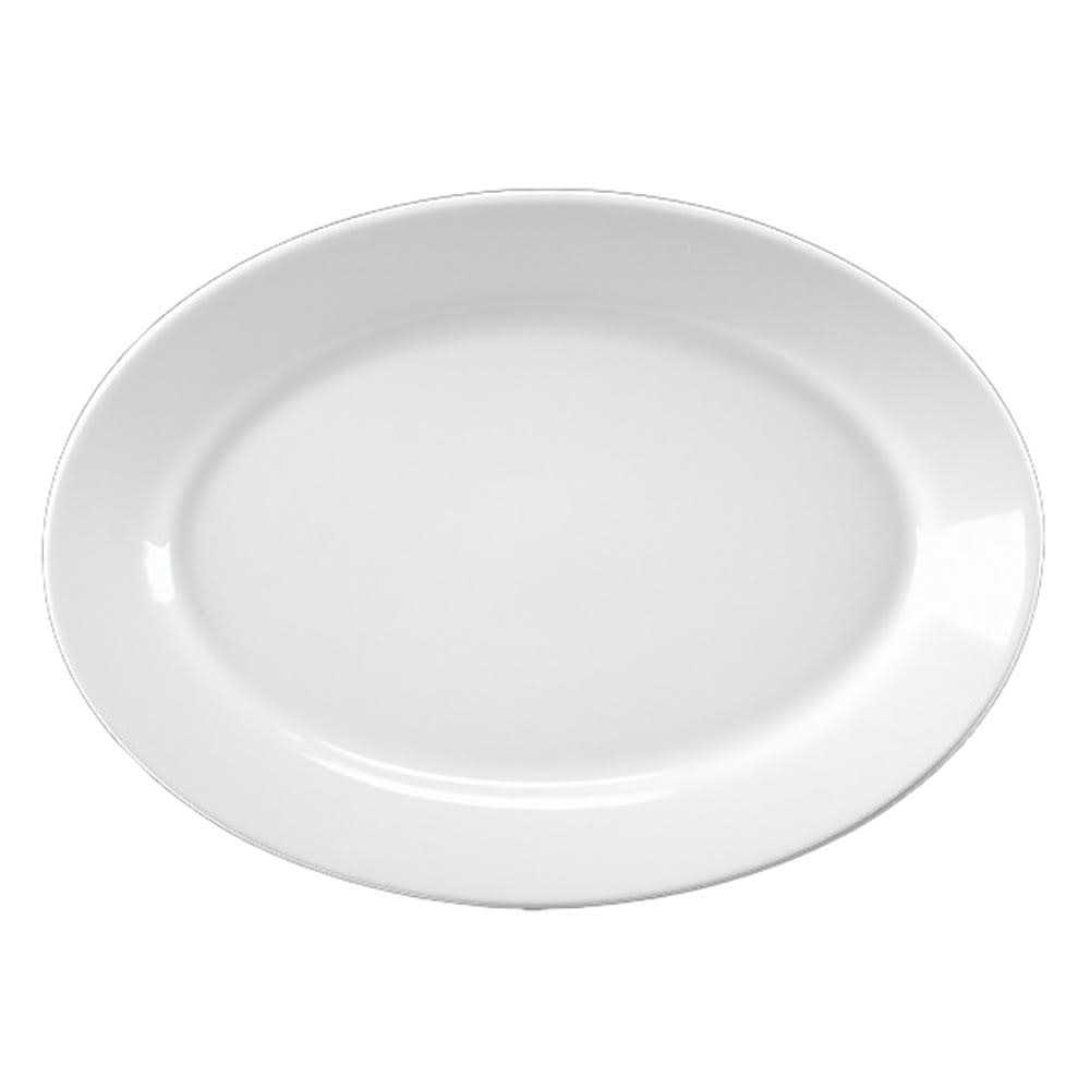 Homer Laughlin HL9526000 8" x 5 5/8" Oval Pristine Platter - China, White