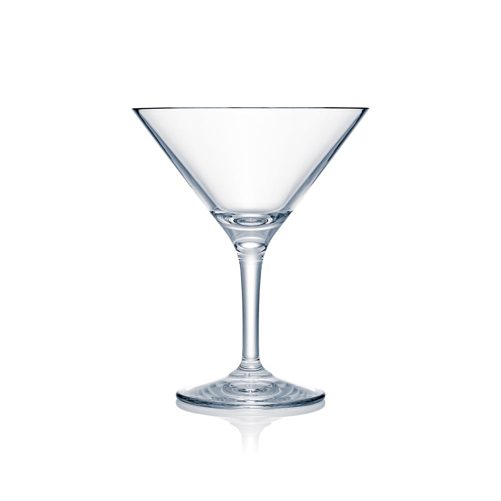 Strahl 12 oz Design Martini Glass, Plastic, Clear (N401503)