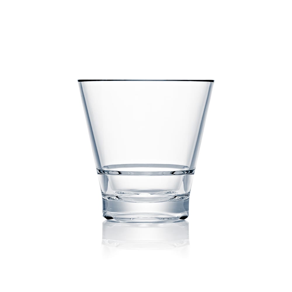 Strahl 9 oz CapellaStack Rocks Glass, Plastic, Clear (N710093)