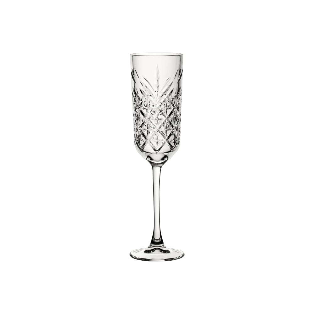 Steelite P440356 6 oz Pasabahce Timeless Vintage Champagne Flute Glass
