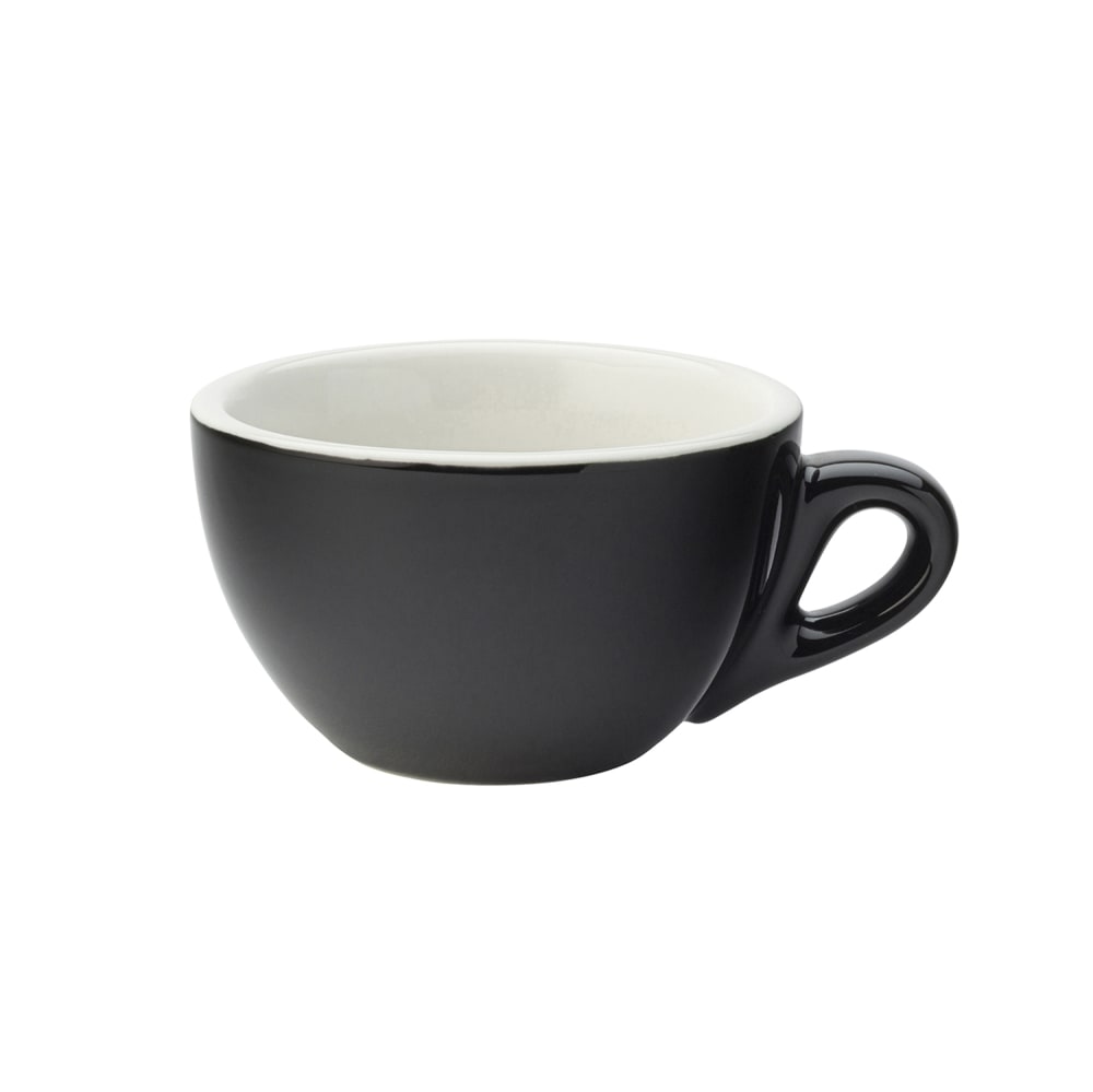 Steelite UCT8095 7 oz Utopia Barista Cappuccino Cup - Porcelain, Black