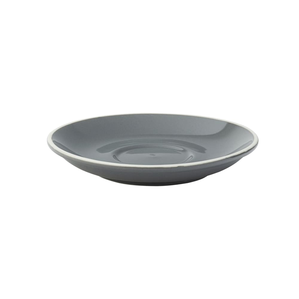 Steelite UCT8117 5 1/2" Round Utopia Barista Saucer - Porcelain, Gray