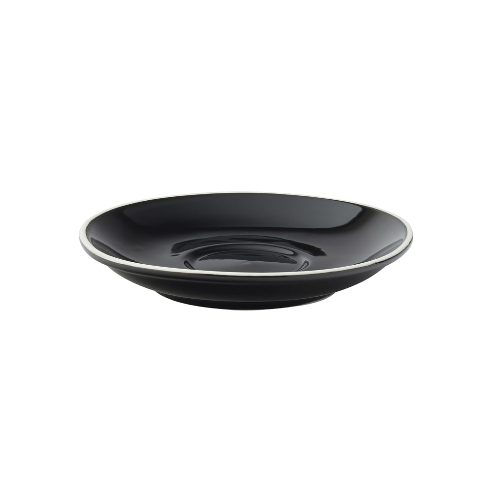 Steelite UCT8120 5 1/2" Round Utopia Barista Saucer - Porcelain, Black