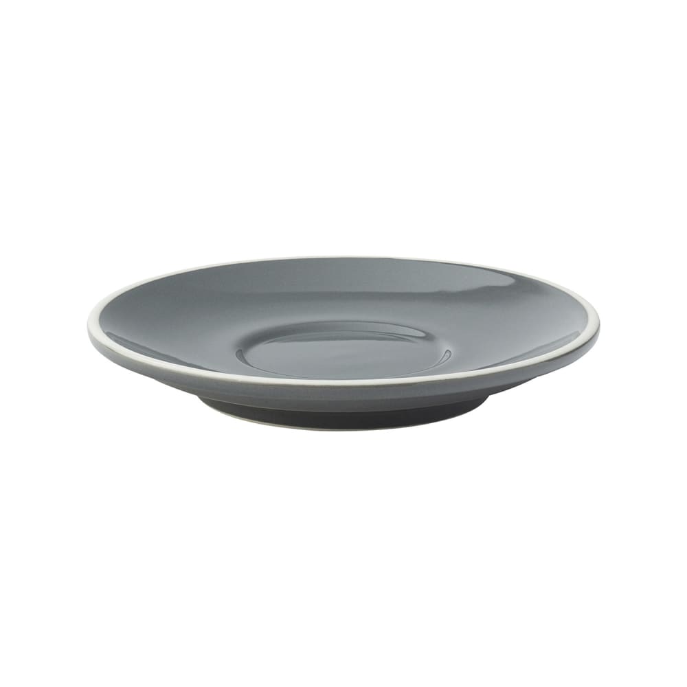 Steelite UCT8122 6" Round Utopia Barista Saucer - Porcelain, Gray