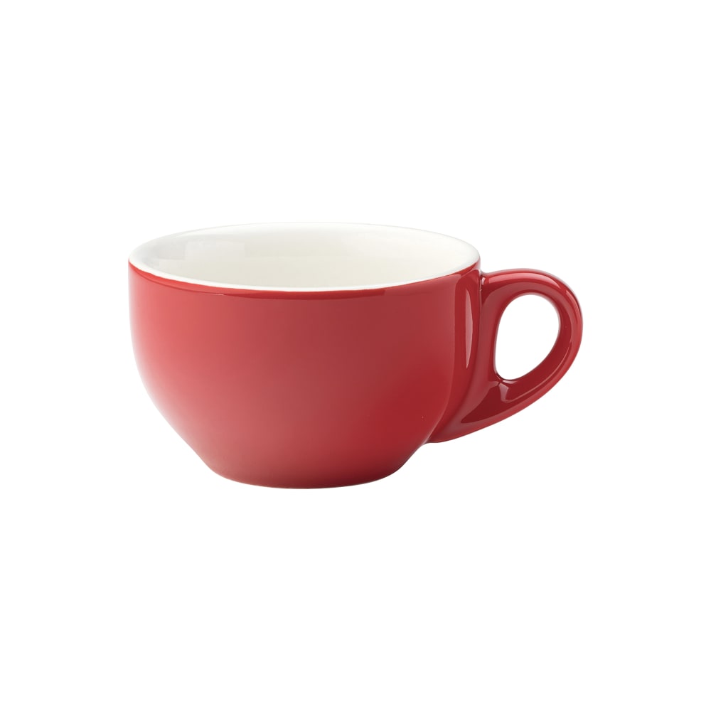 Steelite UCT8136 10 oz Utopia Barista Latte Cup - Porcelain, Red