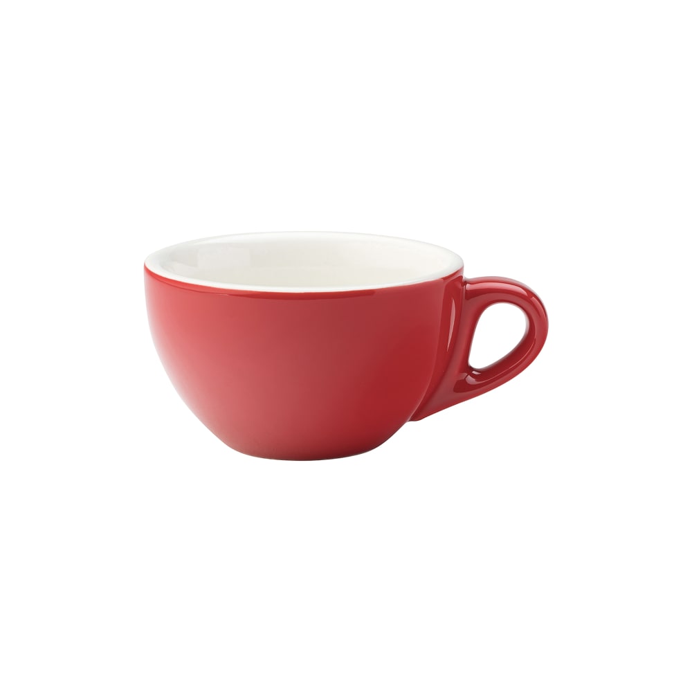 Steelite UCT8137 7 oz Utopia Barista Cappuccino Cup - Porcelain, Red