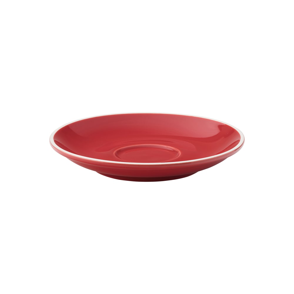 Steelite UCT8142 5 1/2" Round Utopia Barista Saucer - Porcelain, Red
