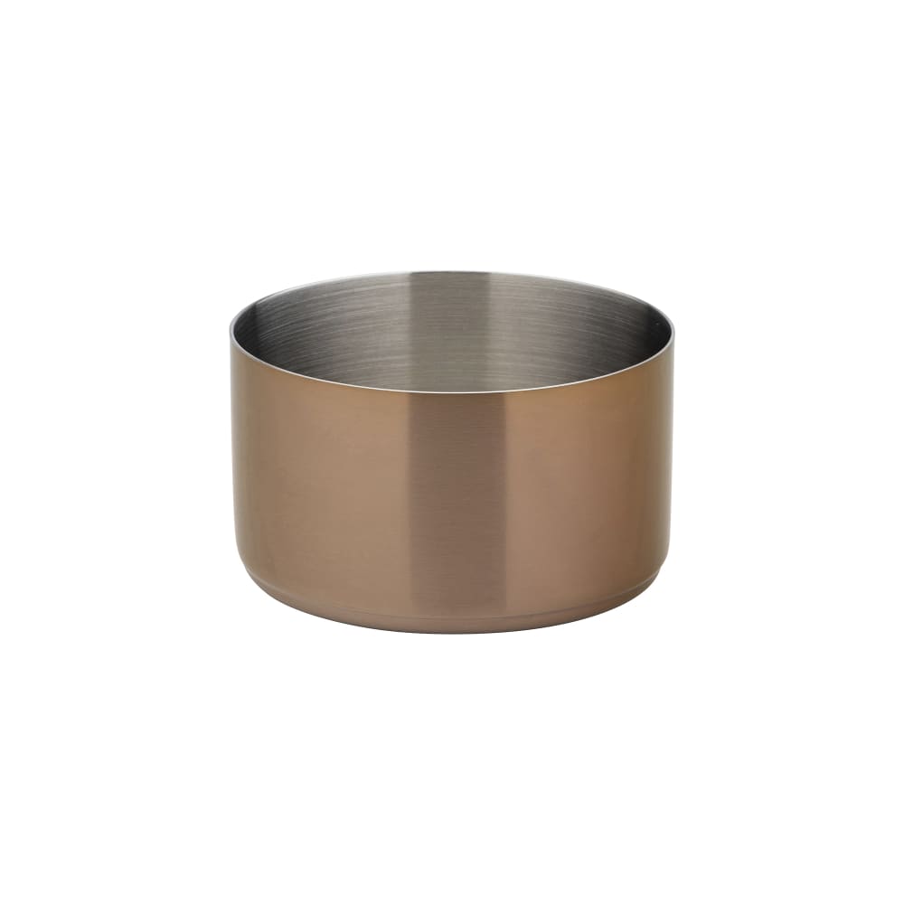 Steelite UF92106 6 oz Utopia Round Ramekin - Stainless Steel, Brushed Copper