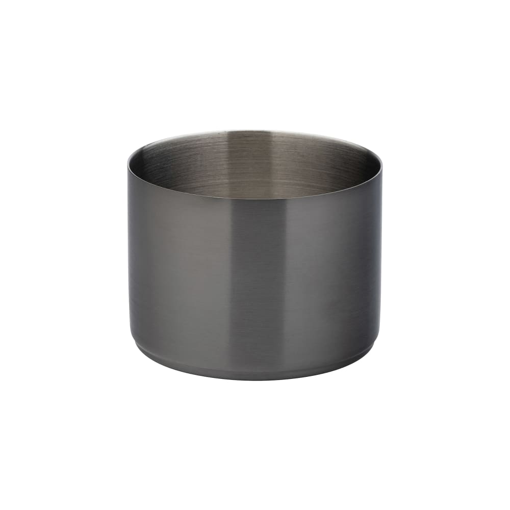 Steelite UF92112 9 oz Utopia Round Ramekin - Stainless Steel, Brushed Black