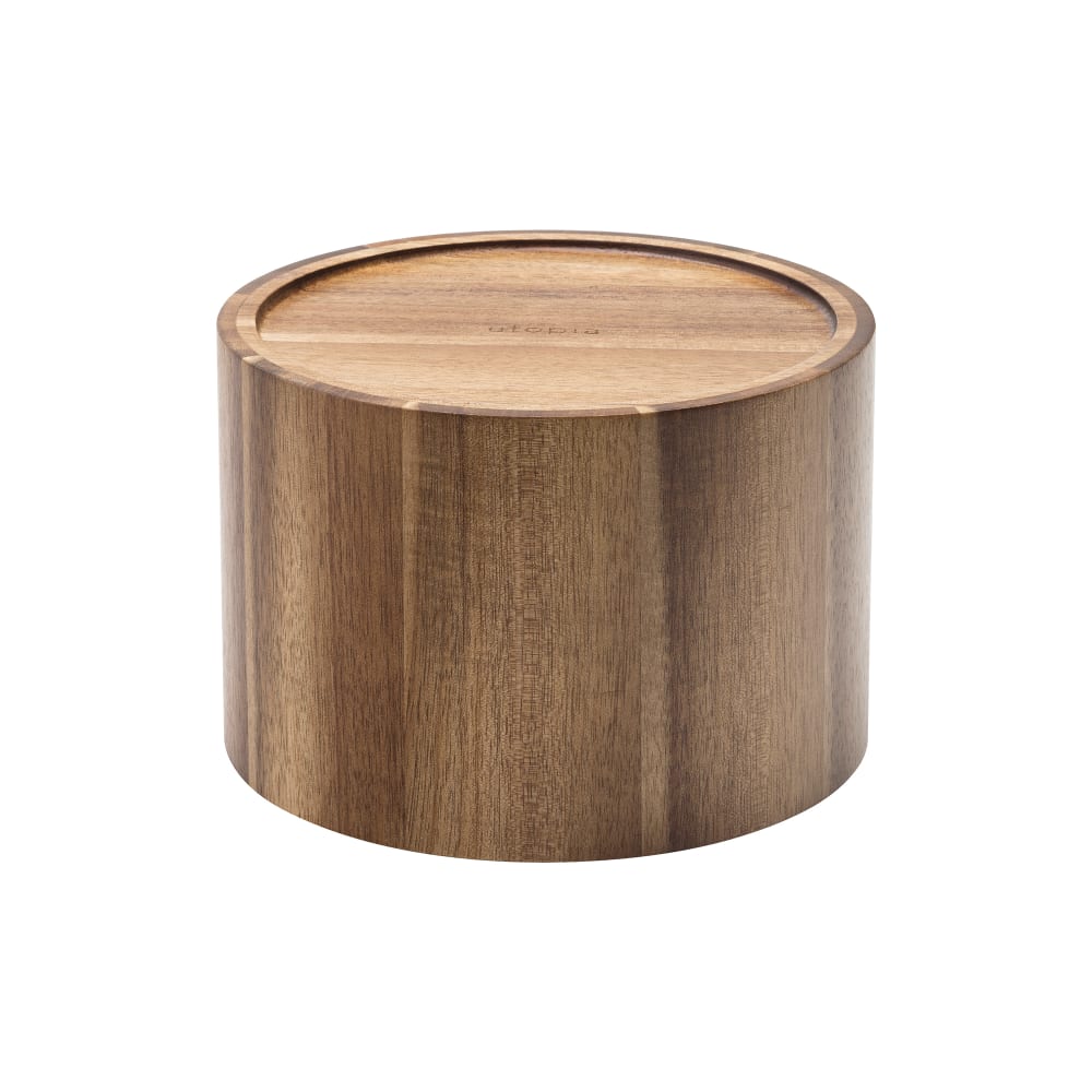 Steelite UJMP831 5 1/2"H Utopia Nantucket Beverage Dispenser Riser - Wood, Brown