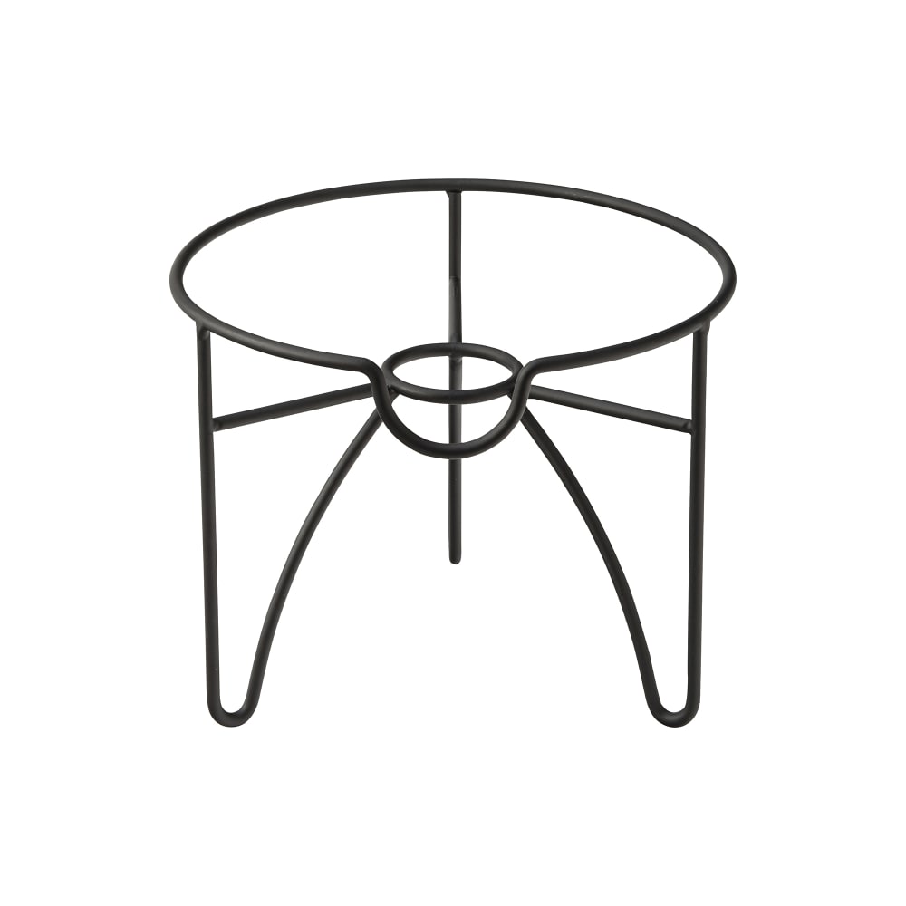 Steelite UR90135 6 7/10" Utopia Nantucket Drink Dispenser Stand - Stainless Steel, Black