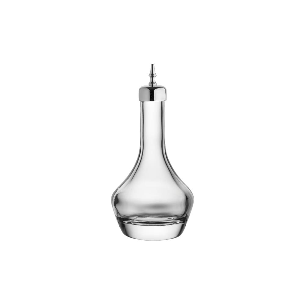 Steelite UR90262 3 1/2 oz Utopia Bitters Bottle w/ Silver Dasher