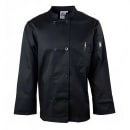 Chef Revival Chef's Jacket w/ Long Sleeves - Poly/Cotton, Black, X-Small (J071BK-XS) thumbnail 10