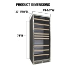 Vinotemp EL-300DSWL 29 1/2" One Section Wine Cooler w/ (1) Zone, 173 Bottle Capacity, 115v thumbnail 10