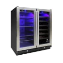 Vinotemp EL-30SWCB2D 29 1/2" Two Section Wine Cooler w/ (2) Zones, 33 Bottle Capacity, 115v thumbnail 2