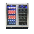 Vinotemp EL-30SWCB2D 29 1/2" Two Section Wine Cooler w/ (2) Zones, 33 Bottle Capacity, 115v thumbnail 3