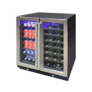 Vinotemp EL-30SWCB2D 29 1/2" Two Section Wine Cooler w/ (2) Zones, 33 Bottle Capacity, 115v thumbnail 4