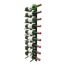 Vinotemp EP-PEGWALL9B 35 3/4"H Epicureanist Commercial Wine Rack w/ (9) Bottle Capacity, Black thumbnail 5